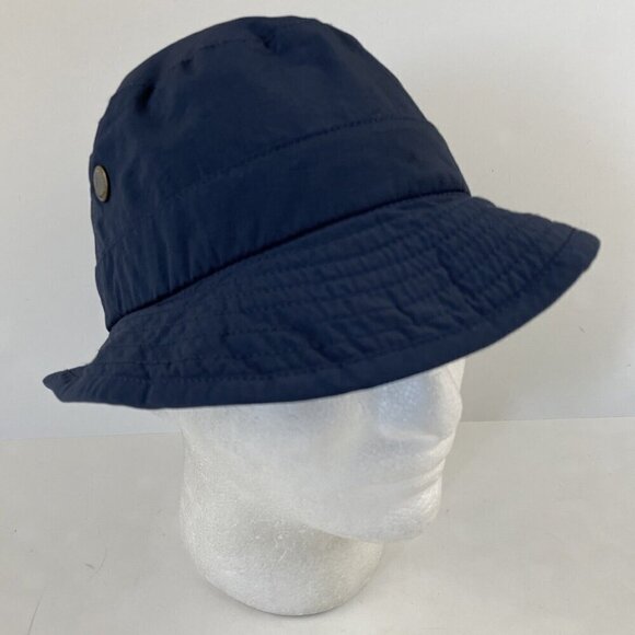 Henschel Hat Co Bucket Hat Adult Medium Nylon Navy Blue Cotton Lining - Picture 1 of 8